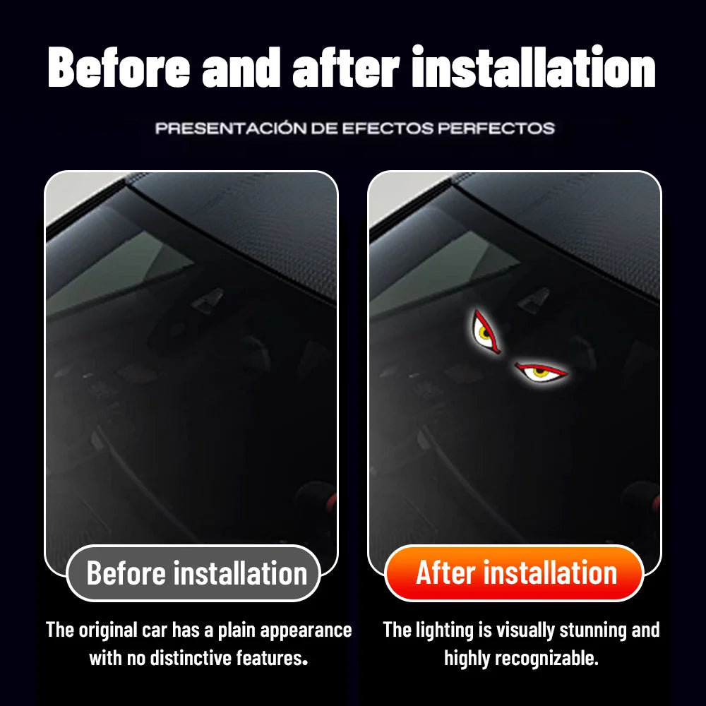 Solar Demon Eye Car LED Light