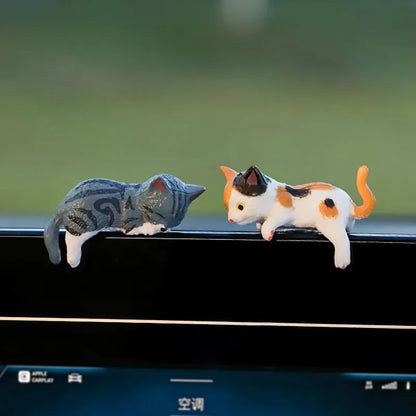 Cute Mini Cartoon Car Cat Ornaments Car Decoration