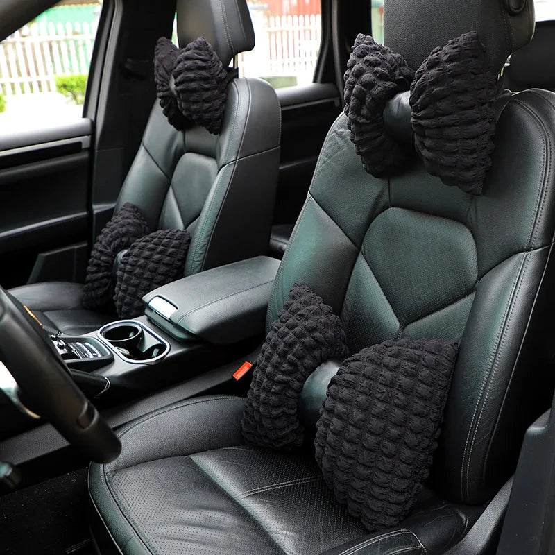 Car Headrest Bow-knot Neck Pillow