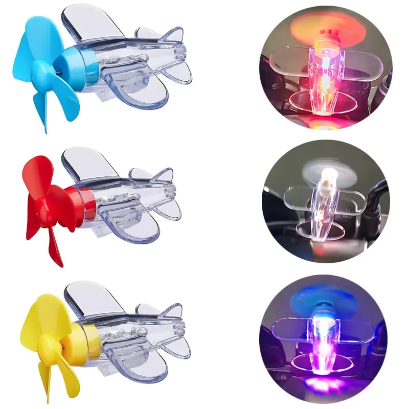 Wind Powered LED Airplane Ornament
