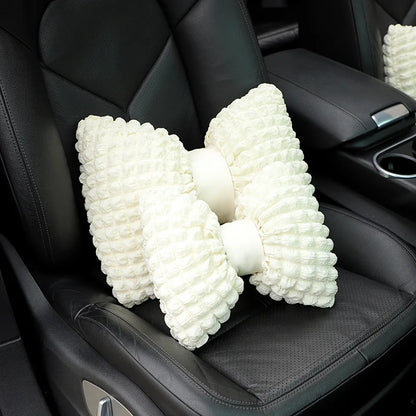 Car Headrest Bow-knot Neck Pillow
