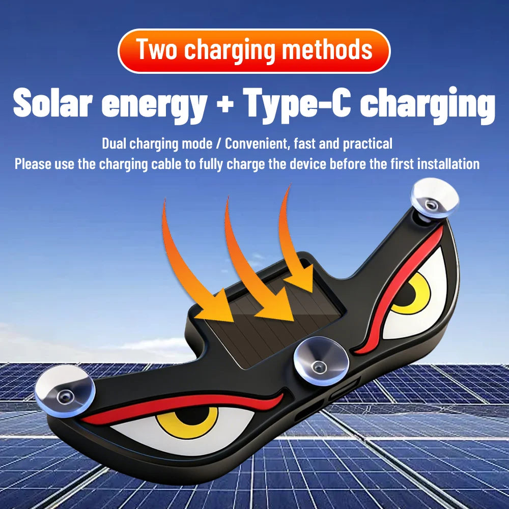 Solar Demon Eye Car LED Light