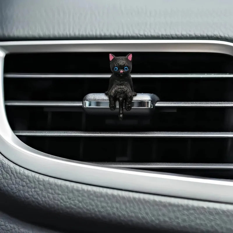 Cute Mini Cartoon Car Cat Ornaments Car Decoration