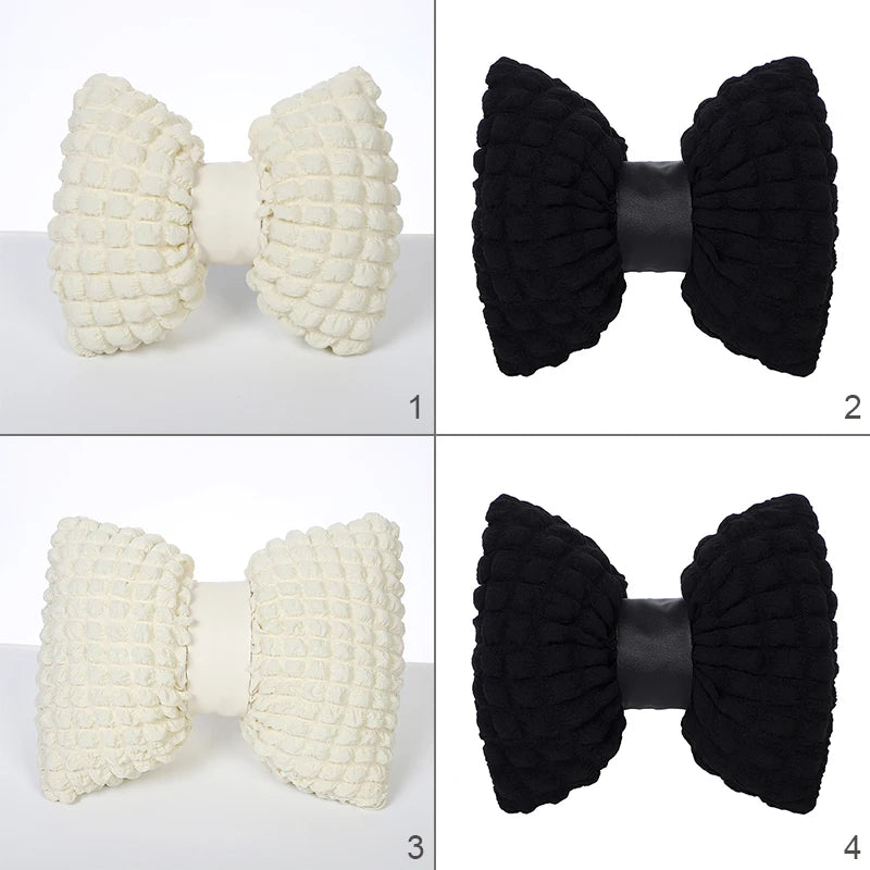 Car Headrest Bow-knot Neck Pillow