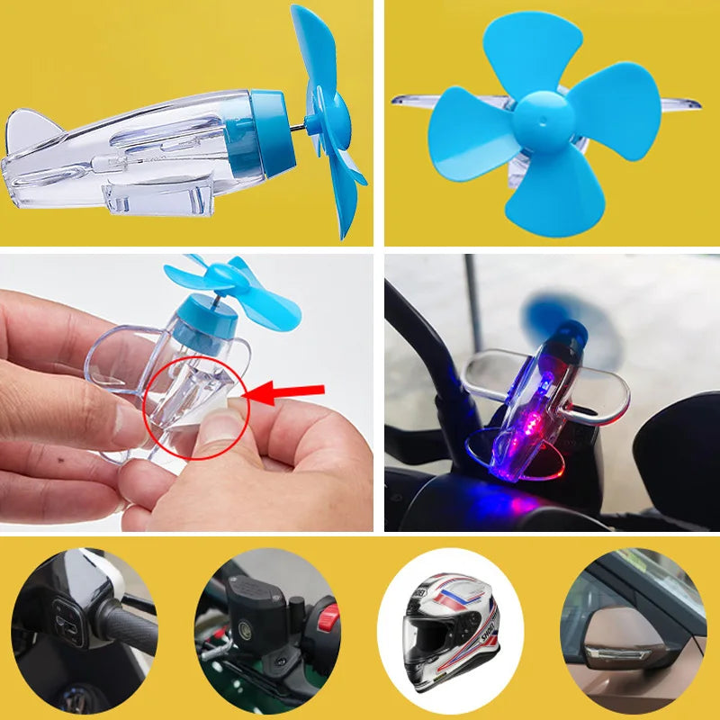 Wind Powered LED Airplane Ornament
